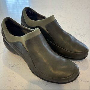 MERRELL Women's Spire Stretch slip on shoes clog leather size 9